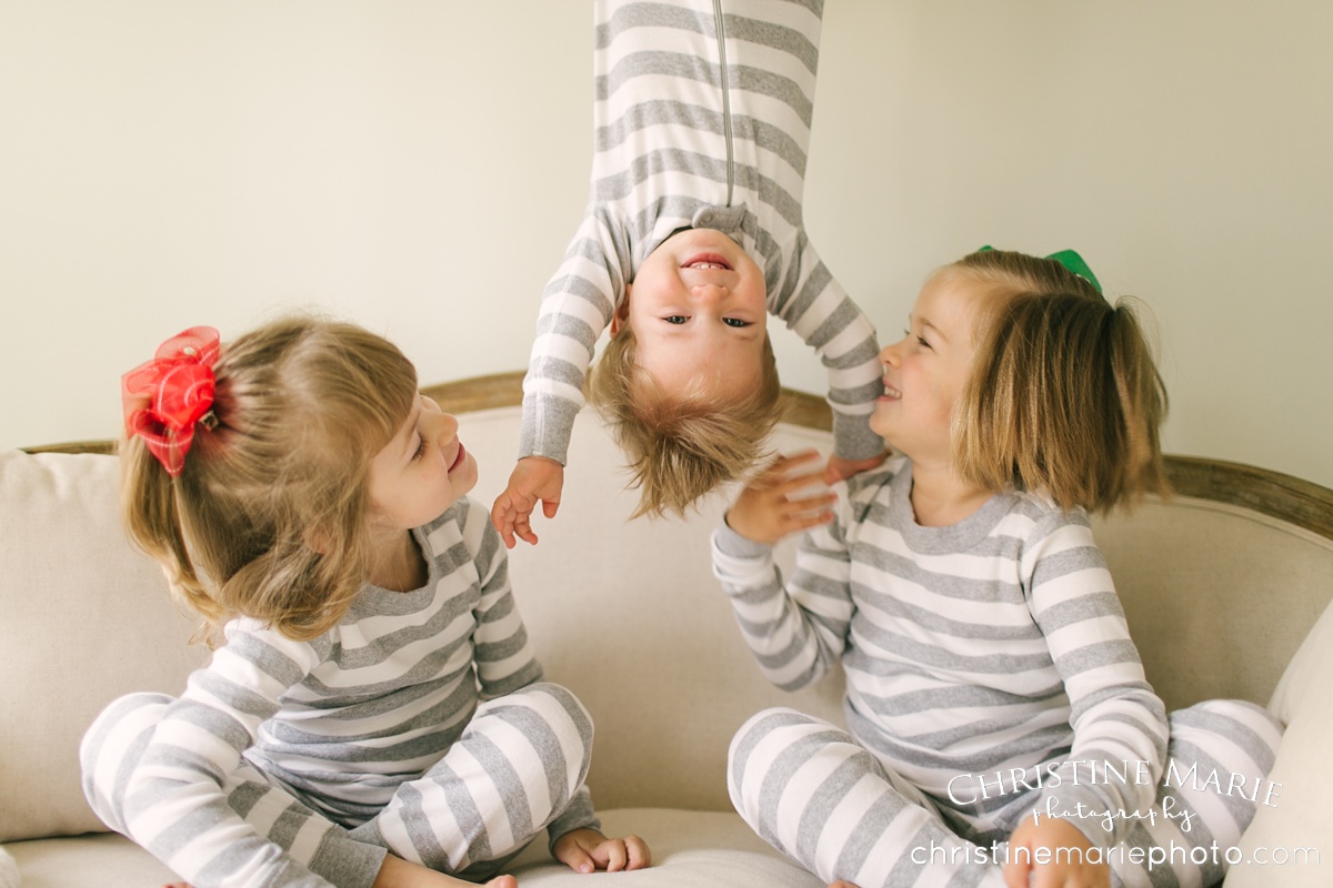 alpharetta family photographer hanna christmas jammies