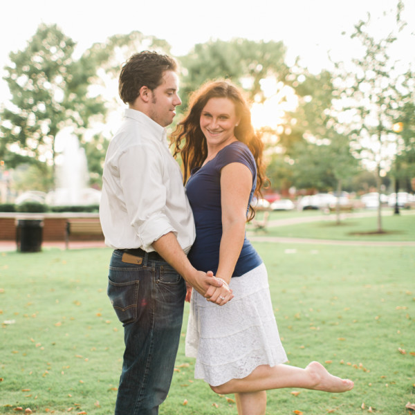 Downtown Woodstock Engagement Photos ~ playful and beautiful ~ Wedding Photographer