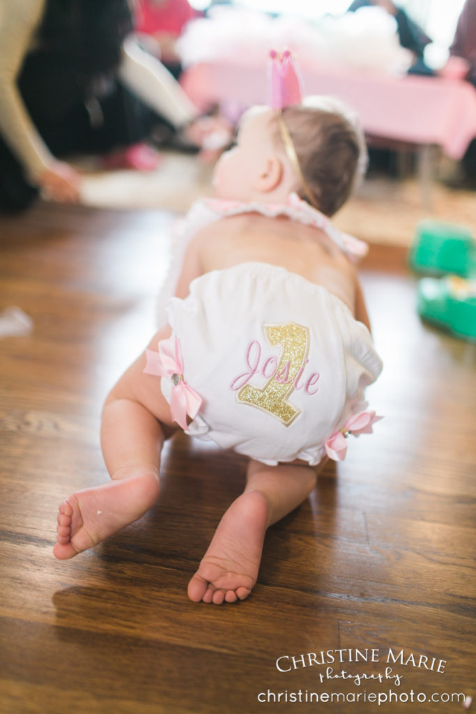 first birthday embroidered bum bloomers 
