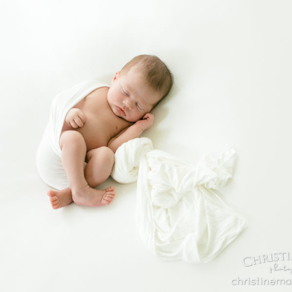 Baby Girl and Sister Kisses {Alpharetta Newborn Photographer}