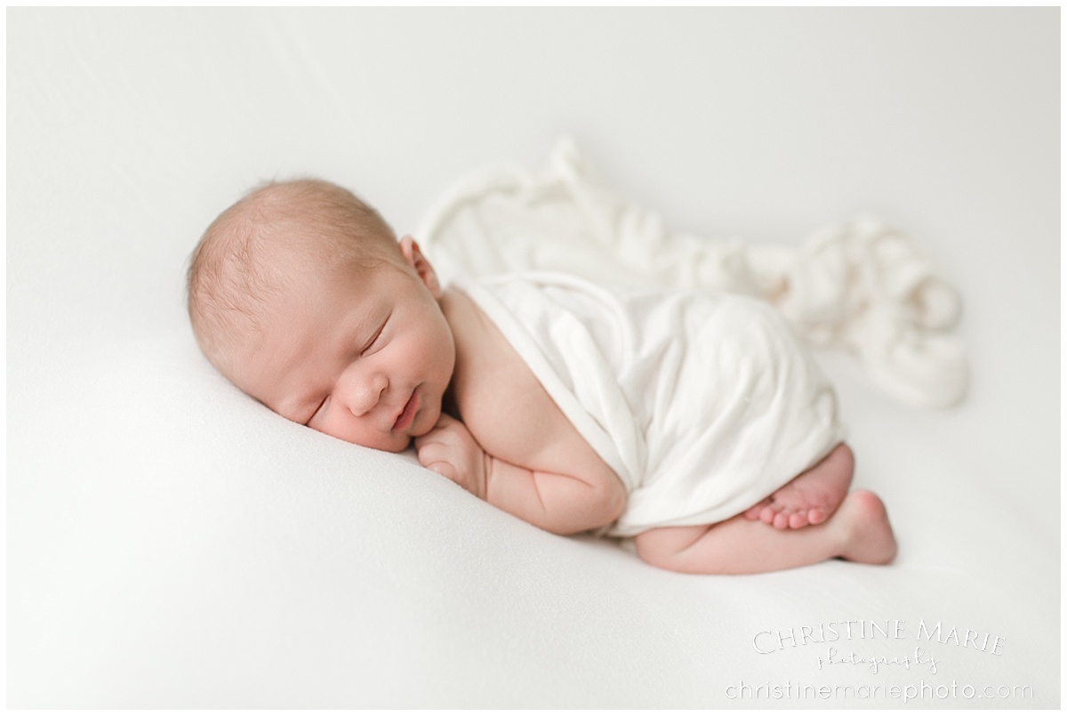 sleepy tummy pose newborn baby atlanta