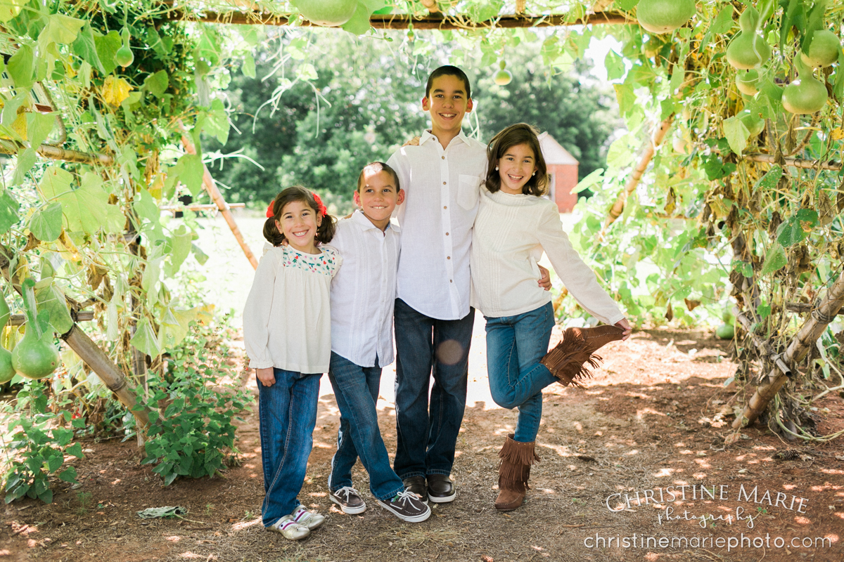 sibling photo in the garden barrington hall