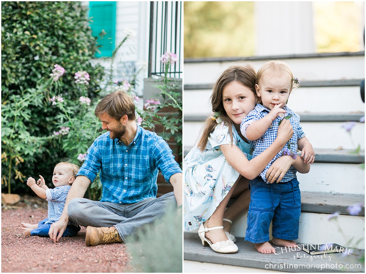 natural barrington hall family session