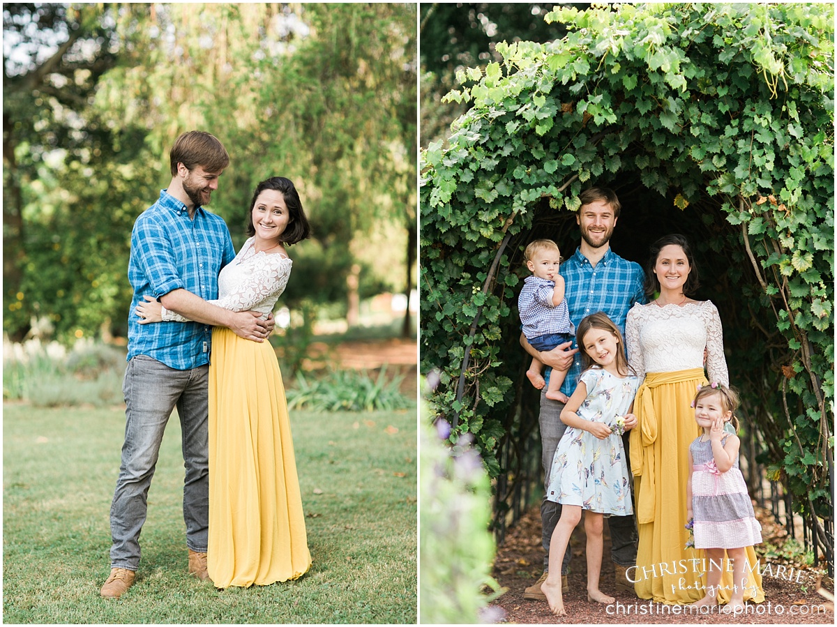 husband and wife, family of five photo session