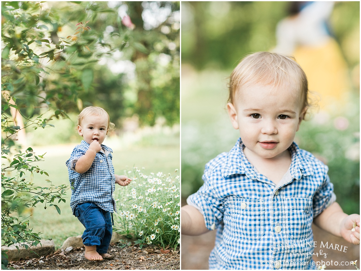 one year old boy natural photo