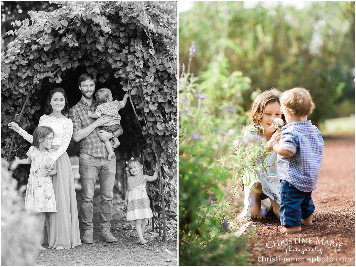 natural family photo session roswell