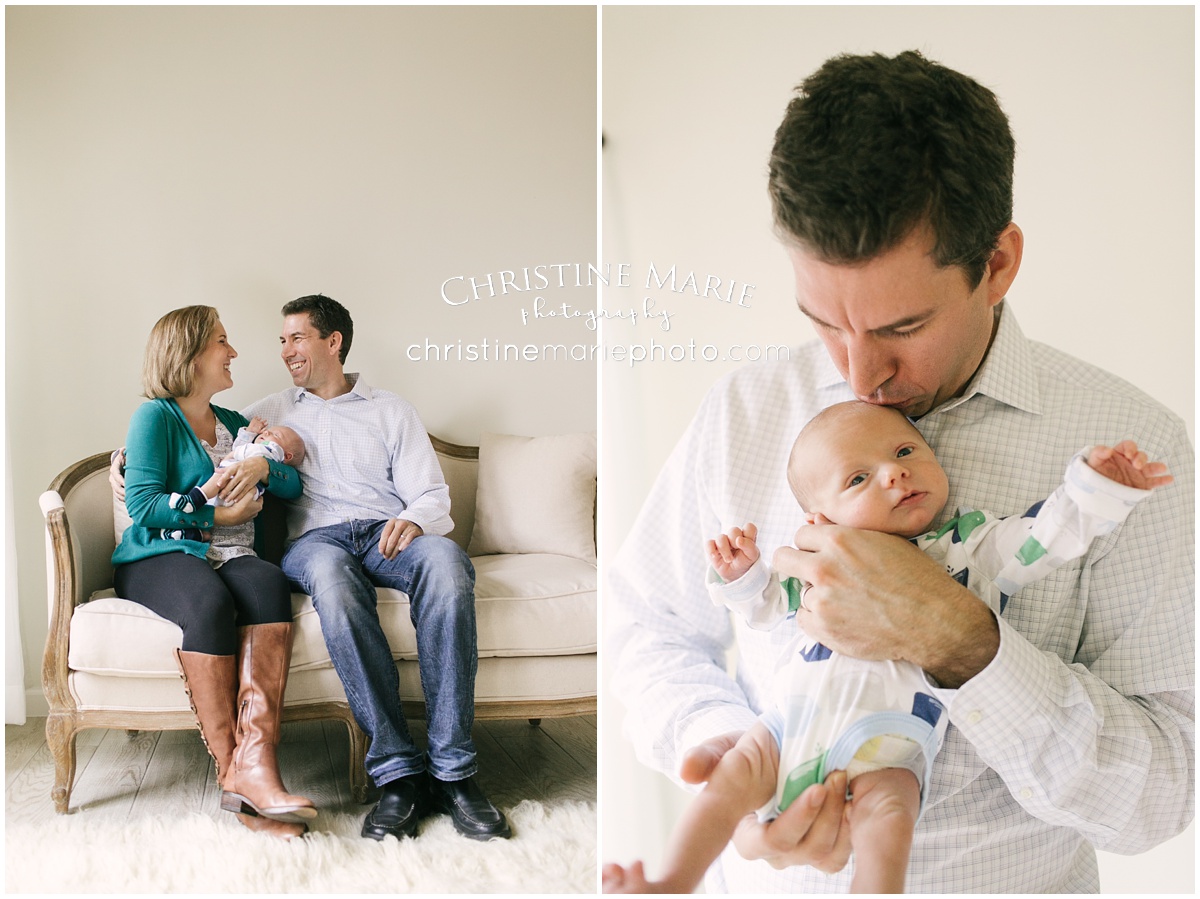 family with newborn portraits