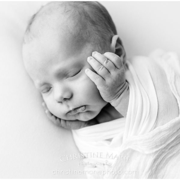 3 week old baby boy studio newborn session | Atlanta Newborn Photographer