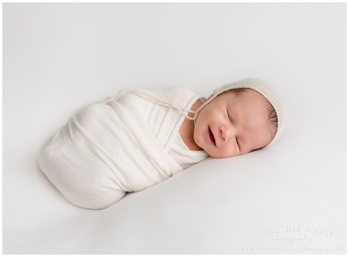 smiling newborn photography atlanta ga