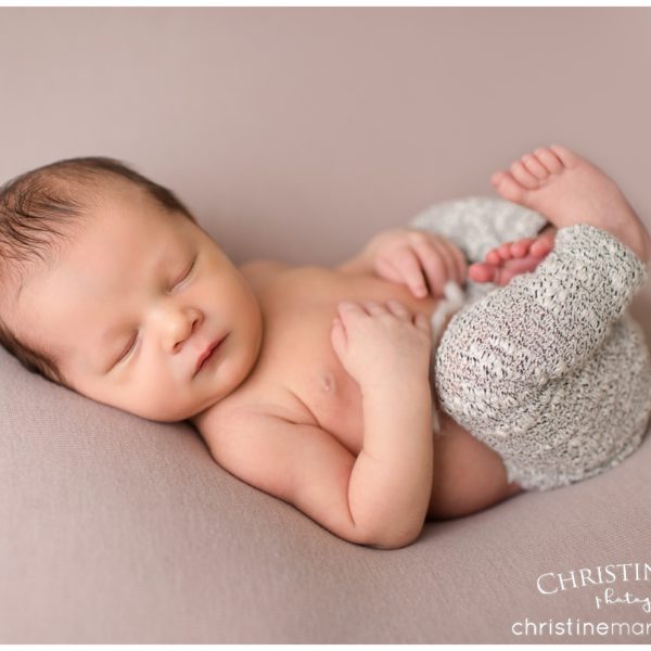 Baby boy one week old ~ studio newborn session | Alpharetta Newborn Photographer