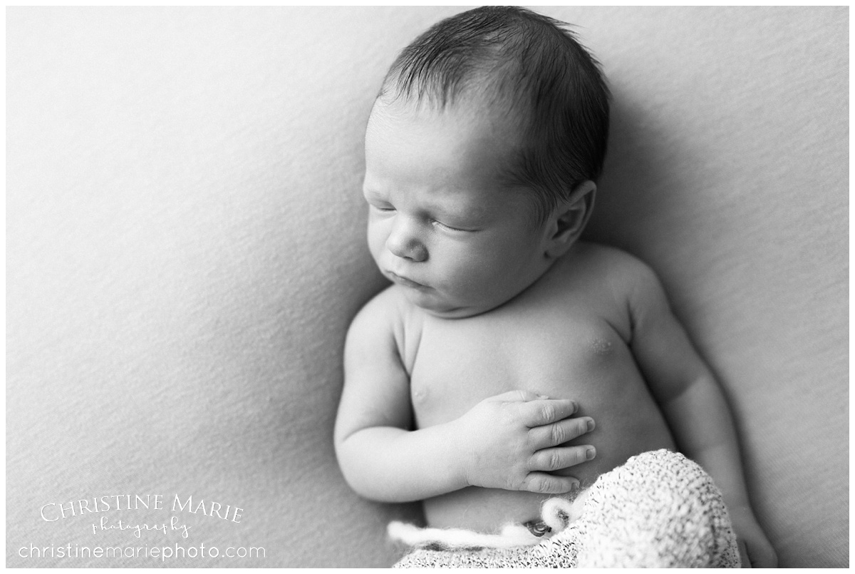 black and white newborn photography roswell