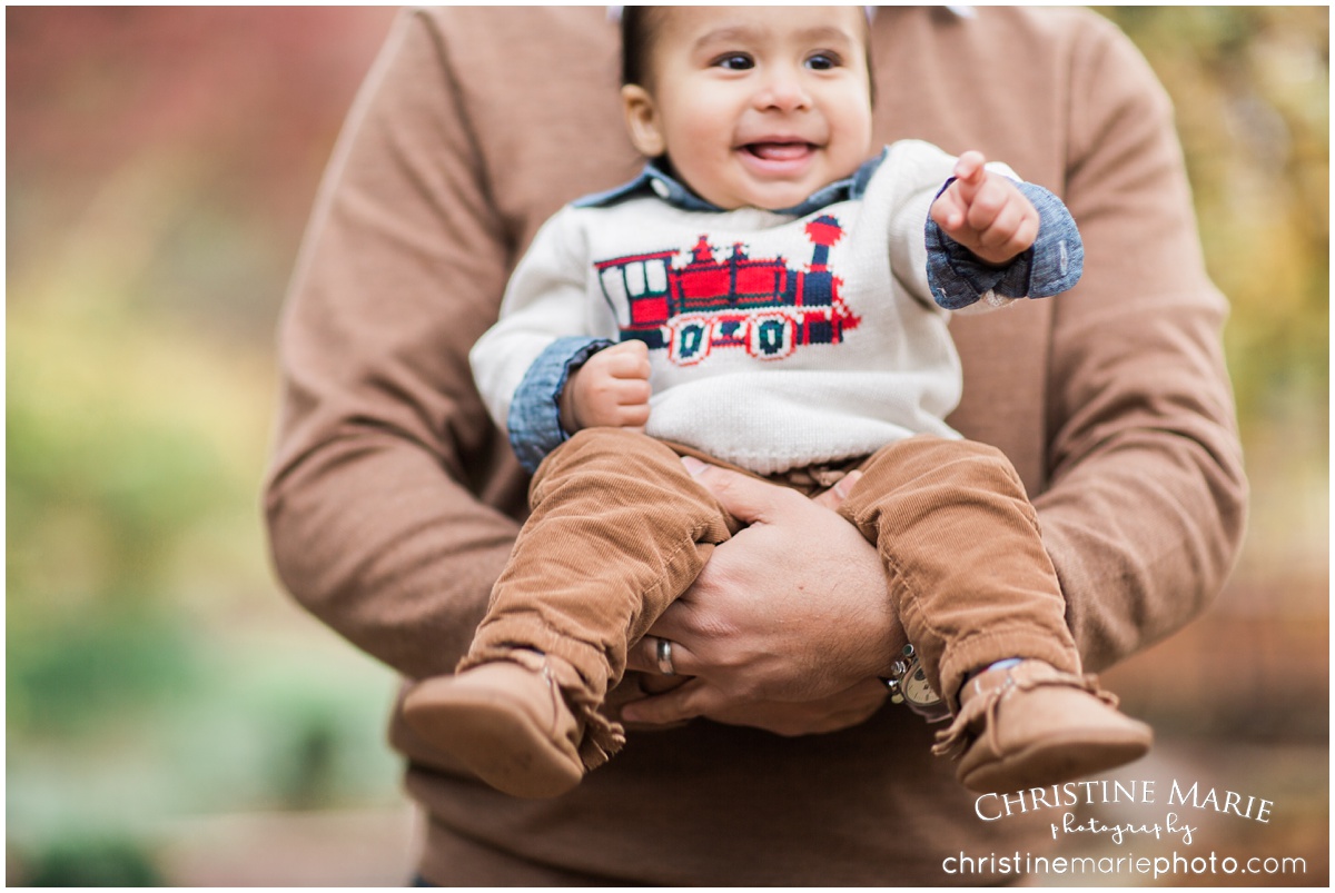 little boy in freshly picked moccasins portrait