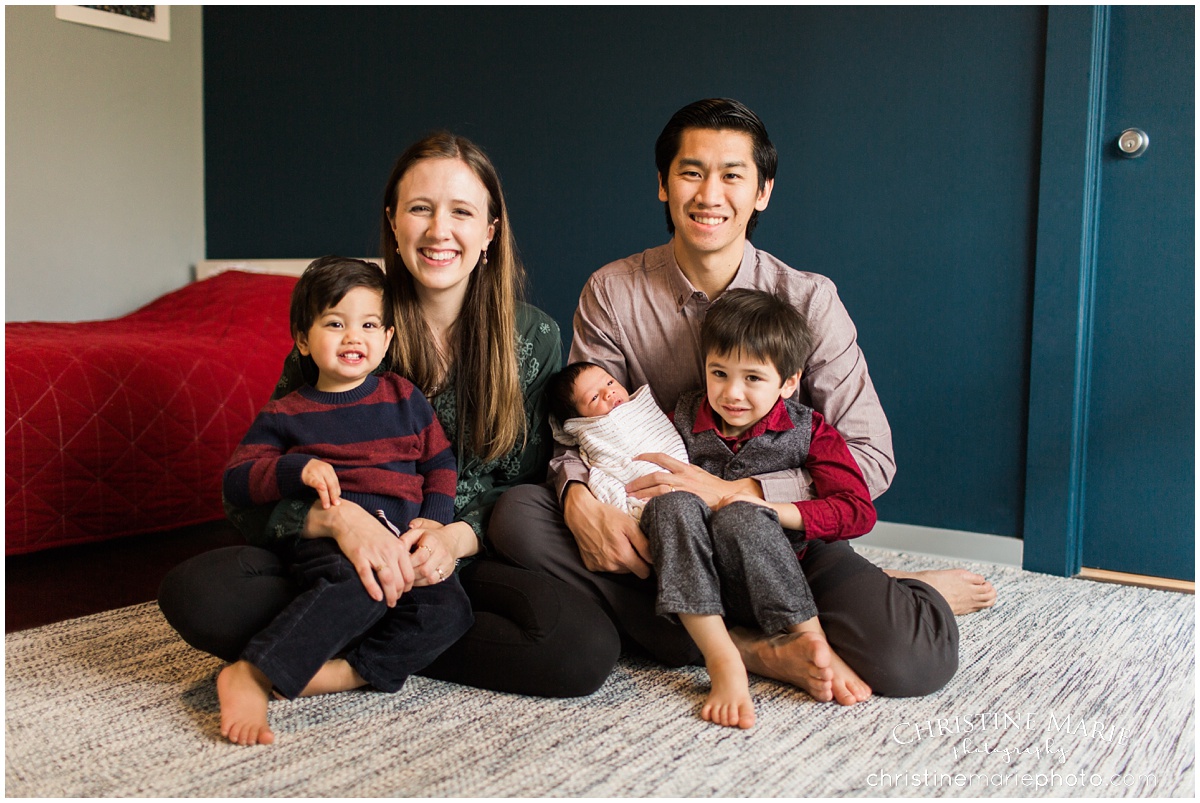 happy family with newborn photo atlanta