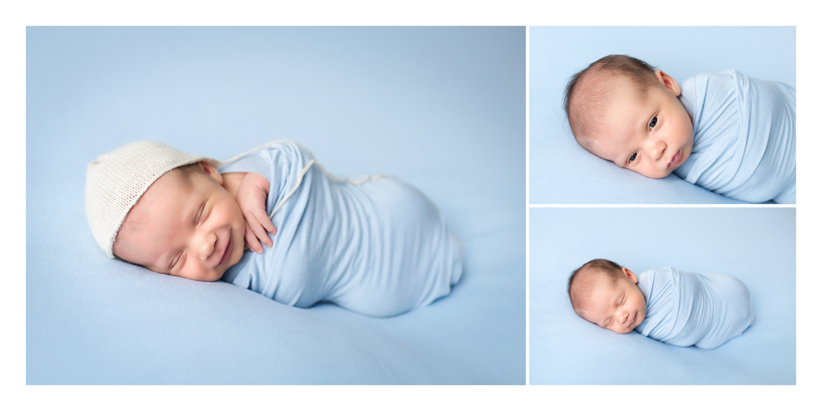 smiling baby newborn photography