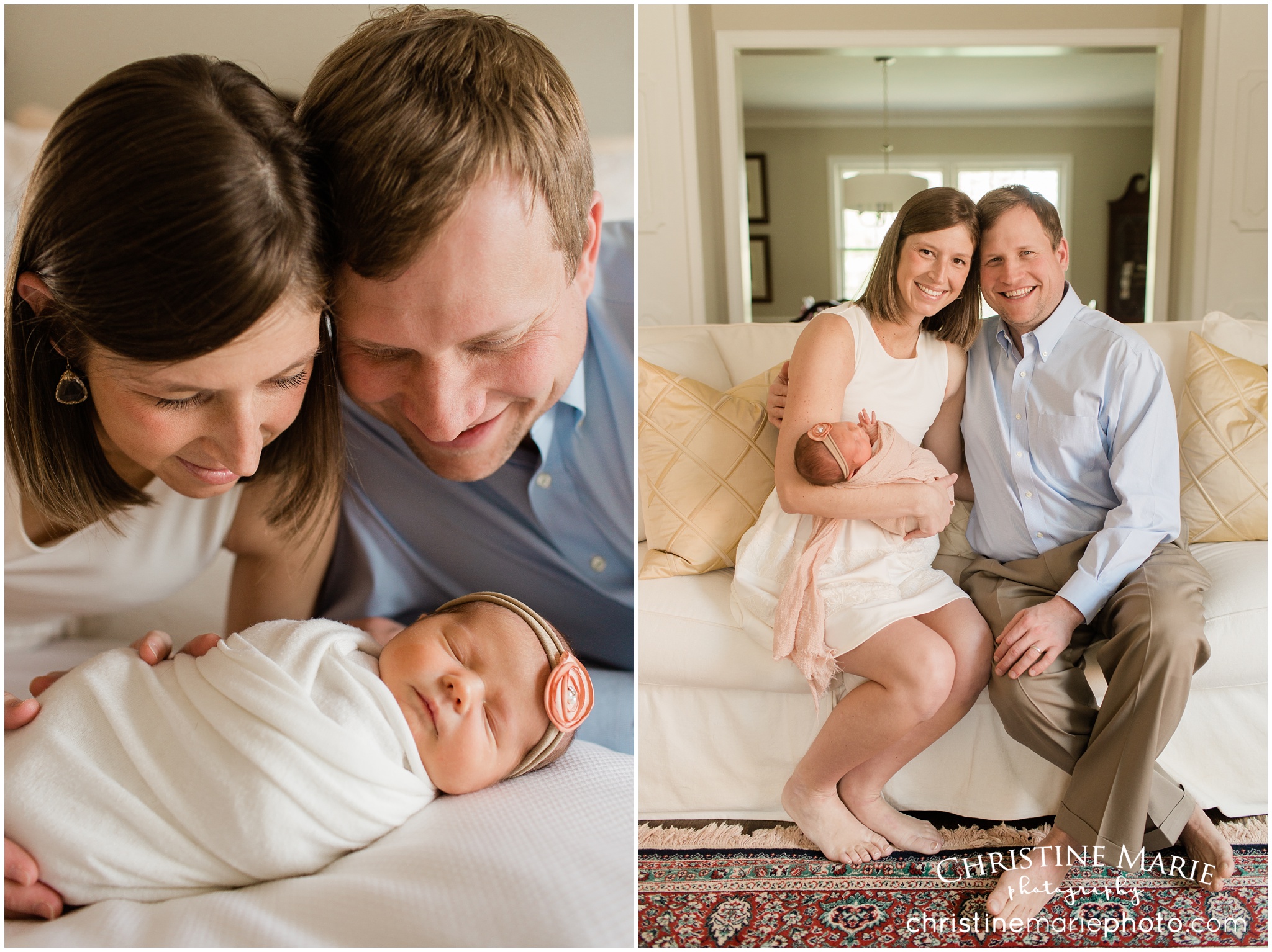 newborn photos in your home, atlanta photographer 