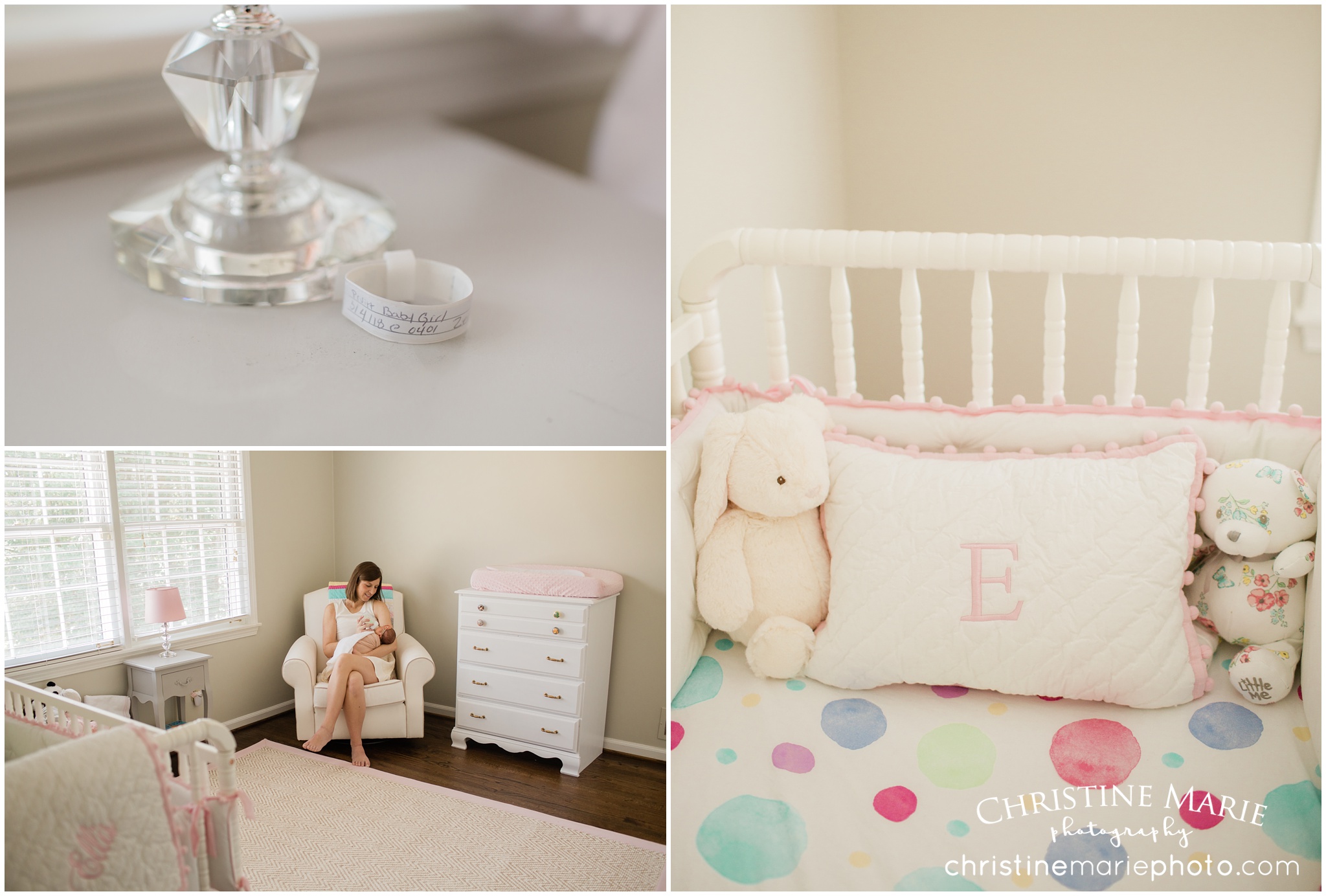 nursery details, baby girl, newborn photography atlanta 