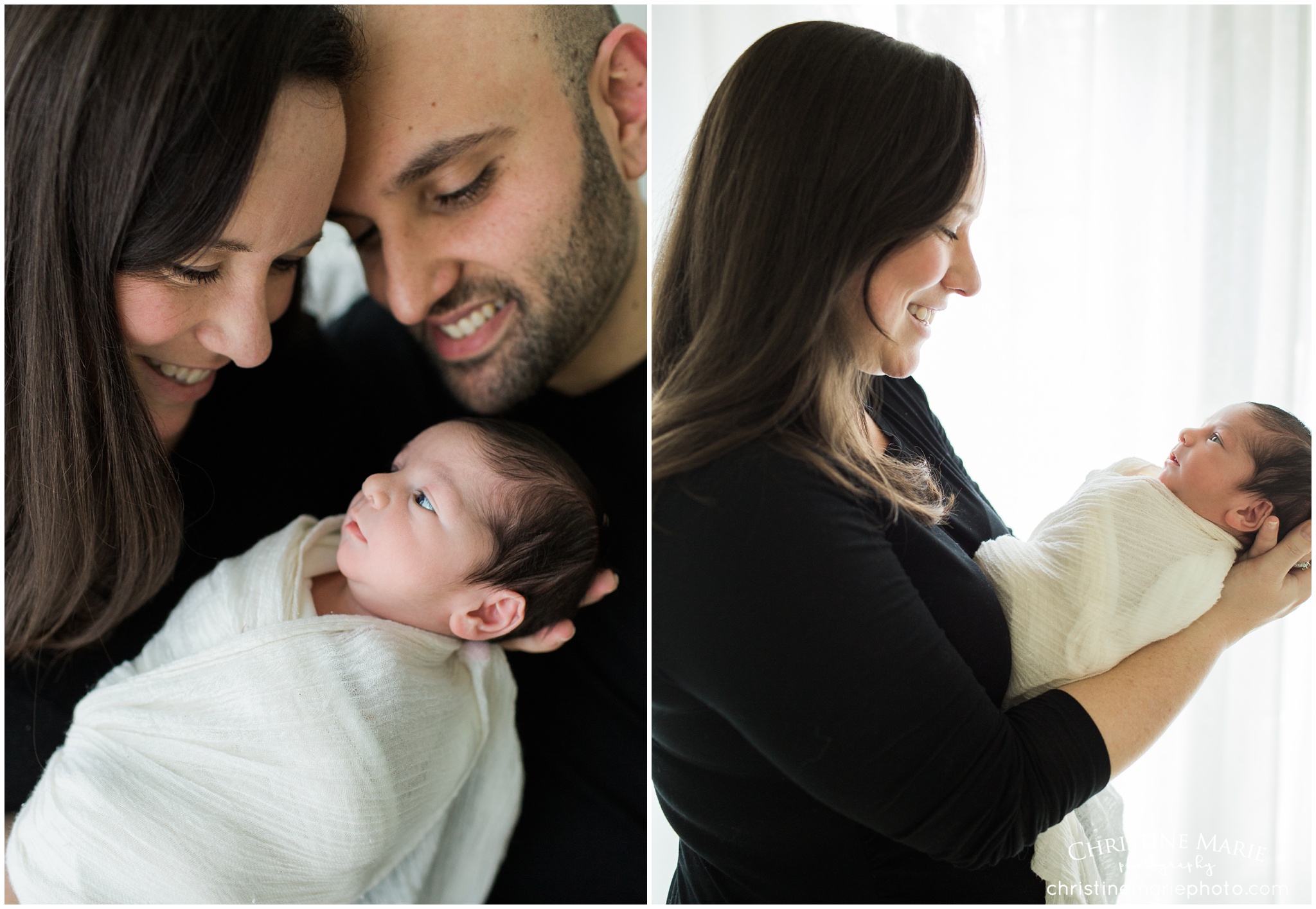 adoring new parents, alpharetta newborn photography 