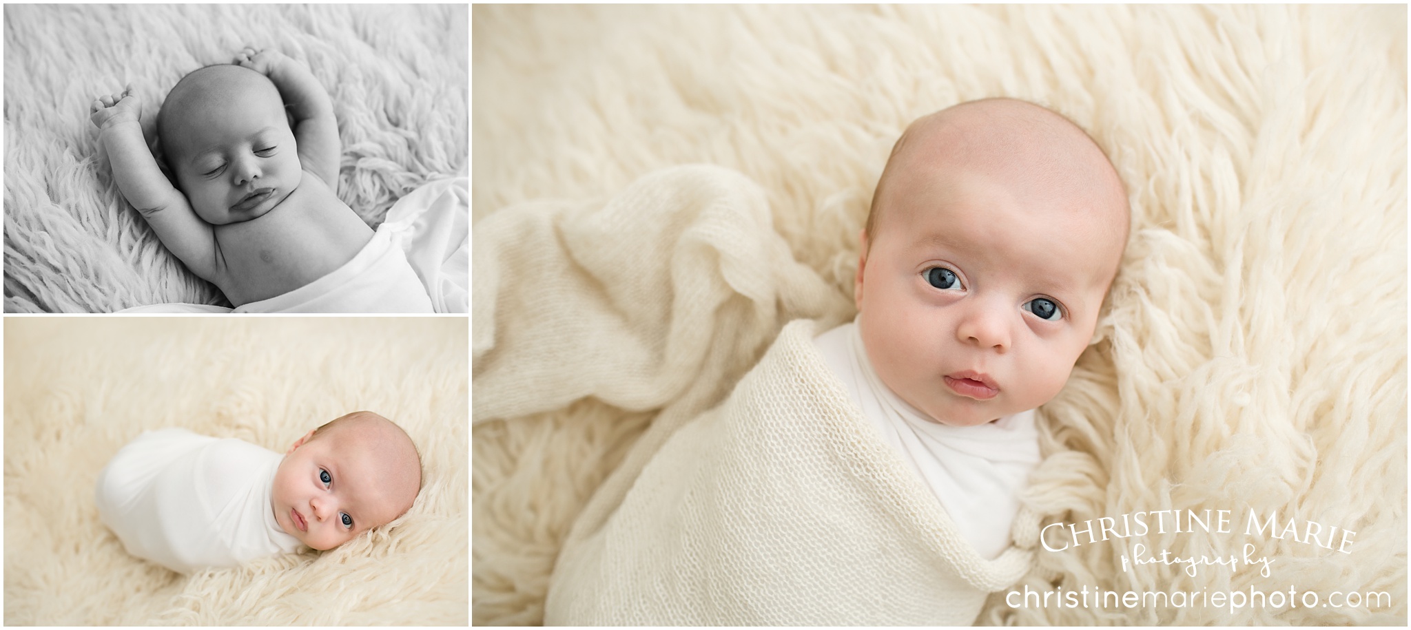 atlanta studio newborn photographer - 2 months old