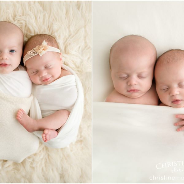 Brother and sister twins - twin newborn photography | Atlanta Newborn Photographer