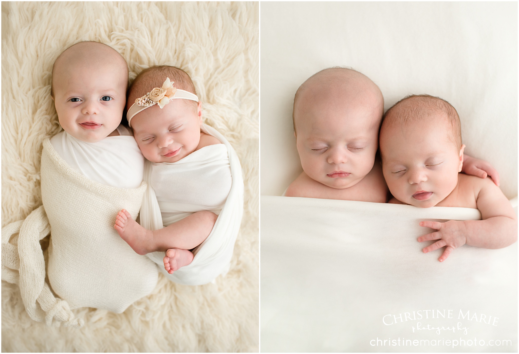 atlanta twin newborn photographer -christine marie photography