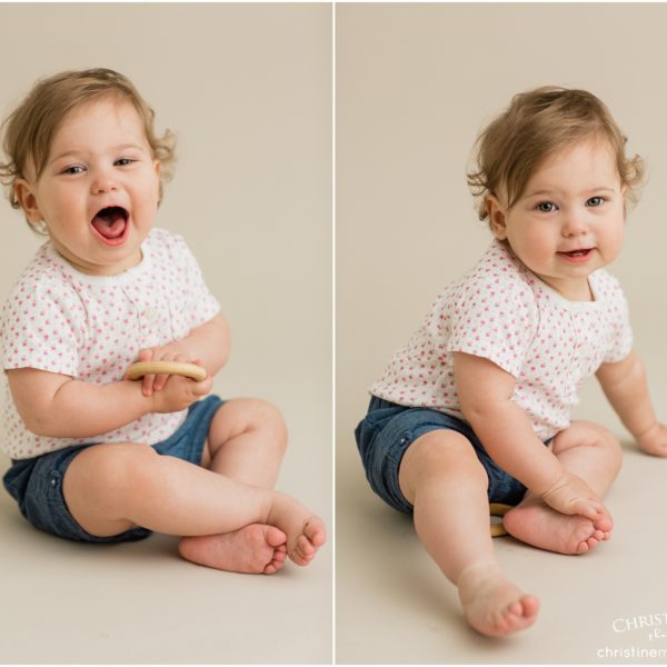 One year old girl ~ studio milestone session | Alpharetta Child Photographer