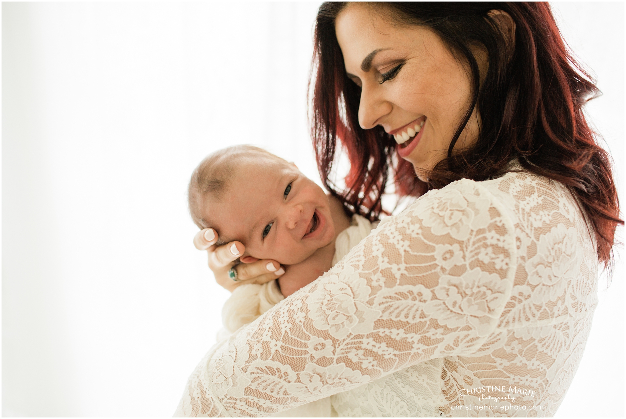 glowing motherhood portrait, cumming newborn photography
