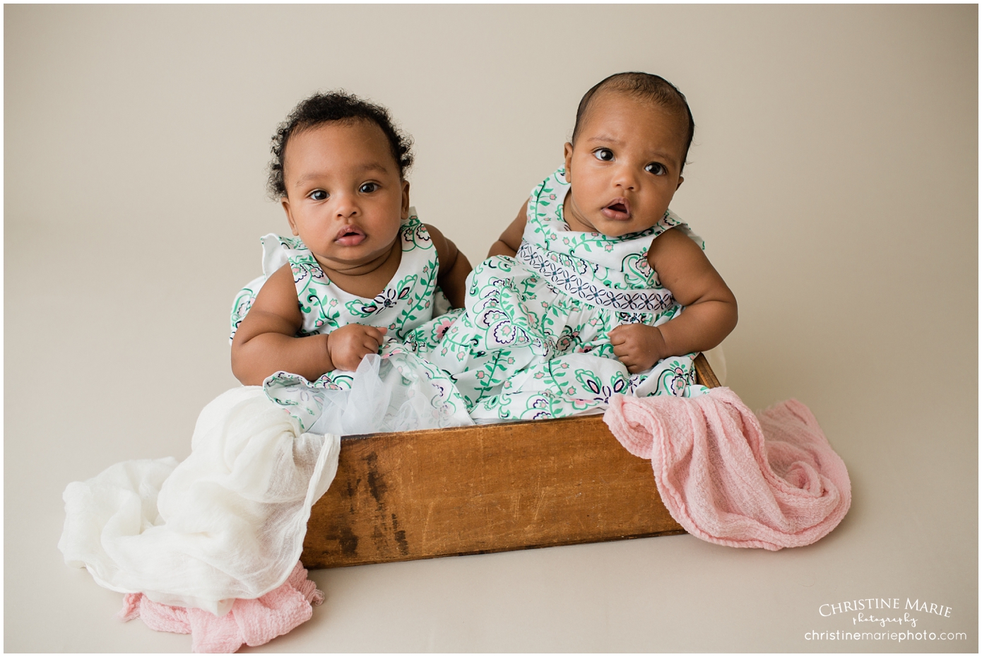 6 month twin photography atlanta