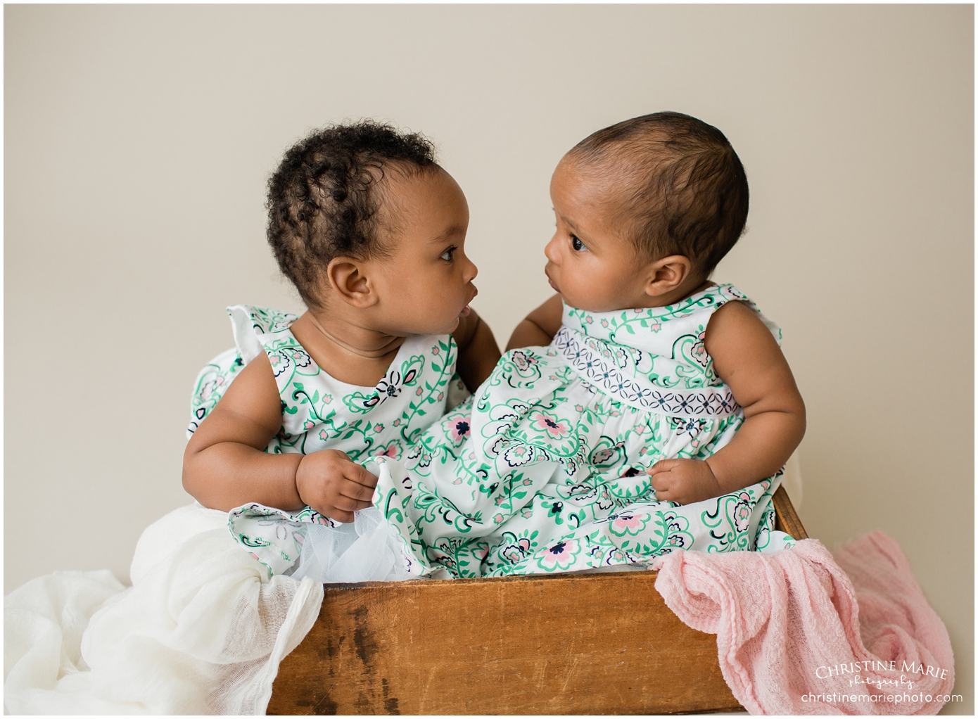 6 month twin girls 