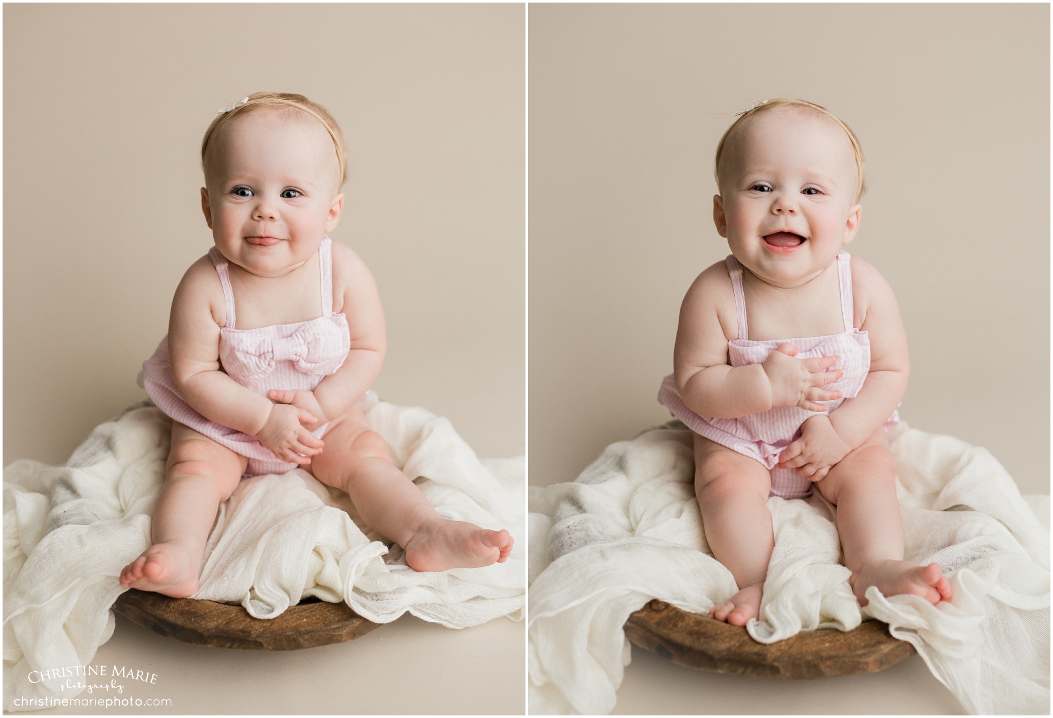 baby milestone photos cumming, christine marie photography