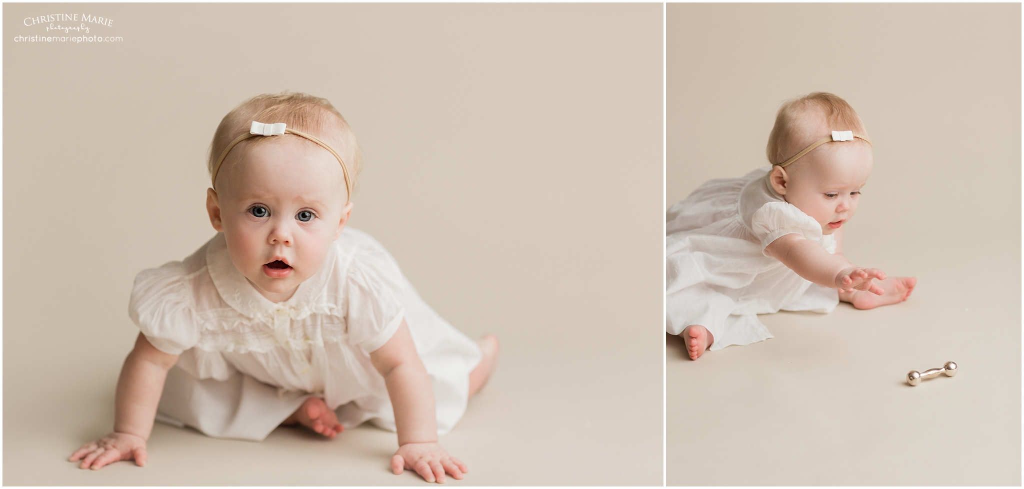 baby milestone session, christine marie photography 