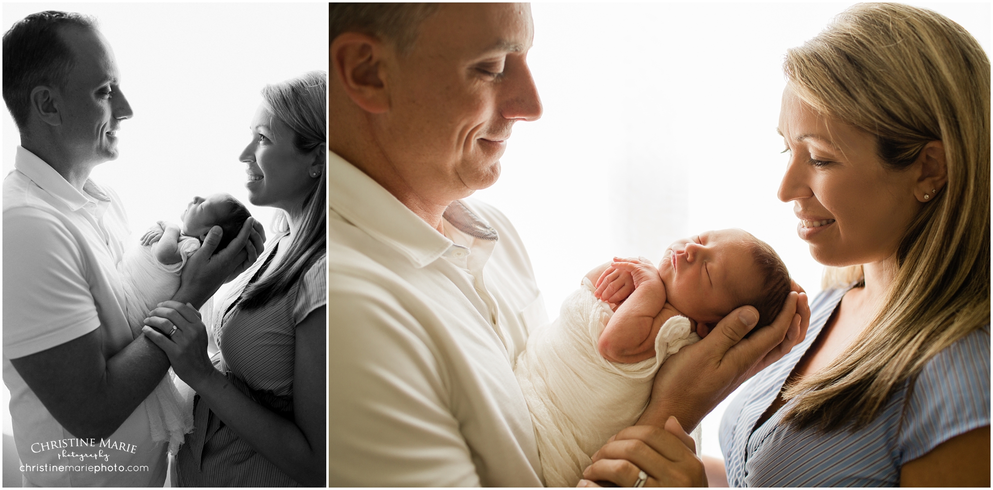 parents with new baby, johns creek newborn photographer