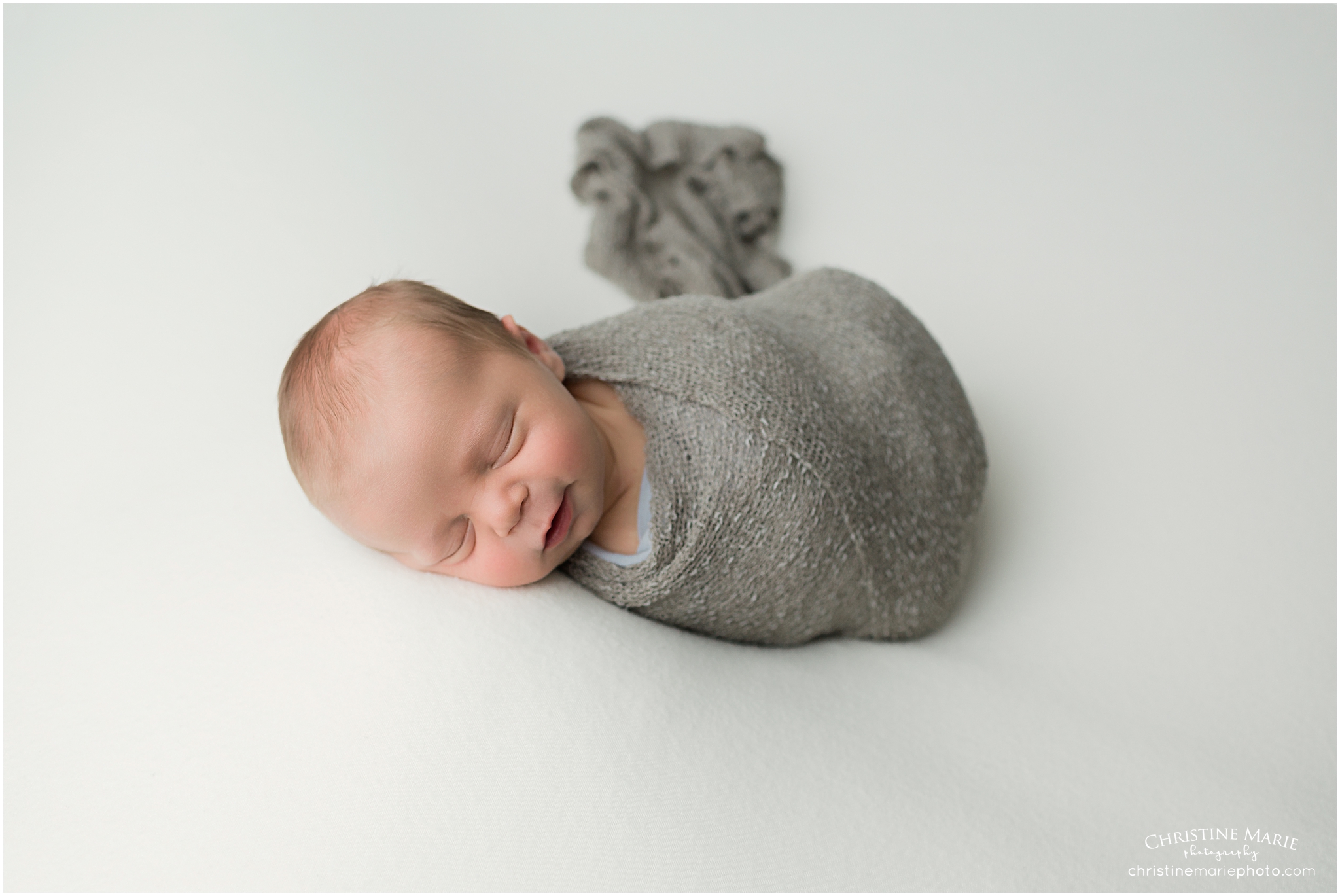 smiling baby boy, atlanta studio newborn photos