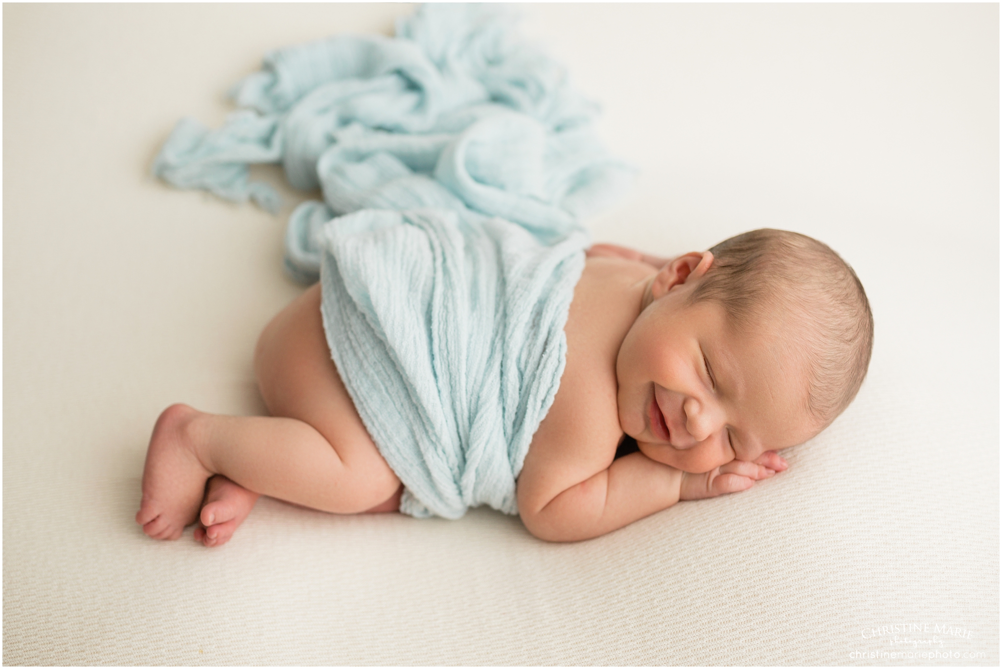 smiling newborn boy, atlanta newborn photographer 