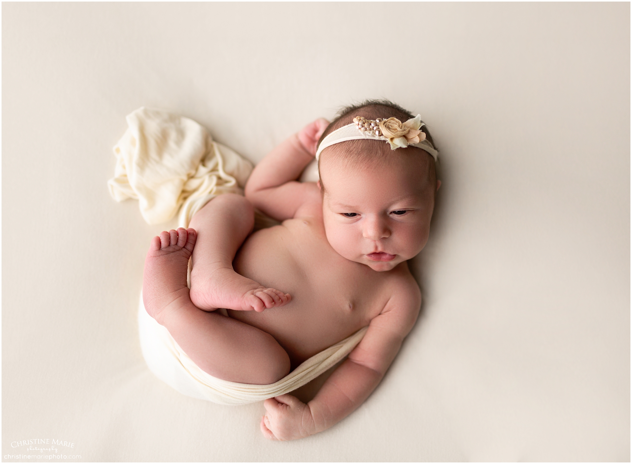 atlanta studio newborn photographer, christine marie photography