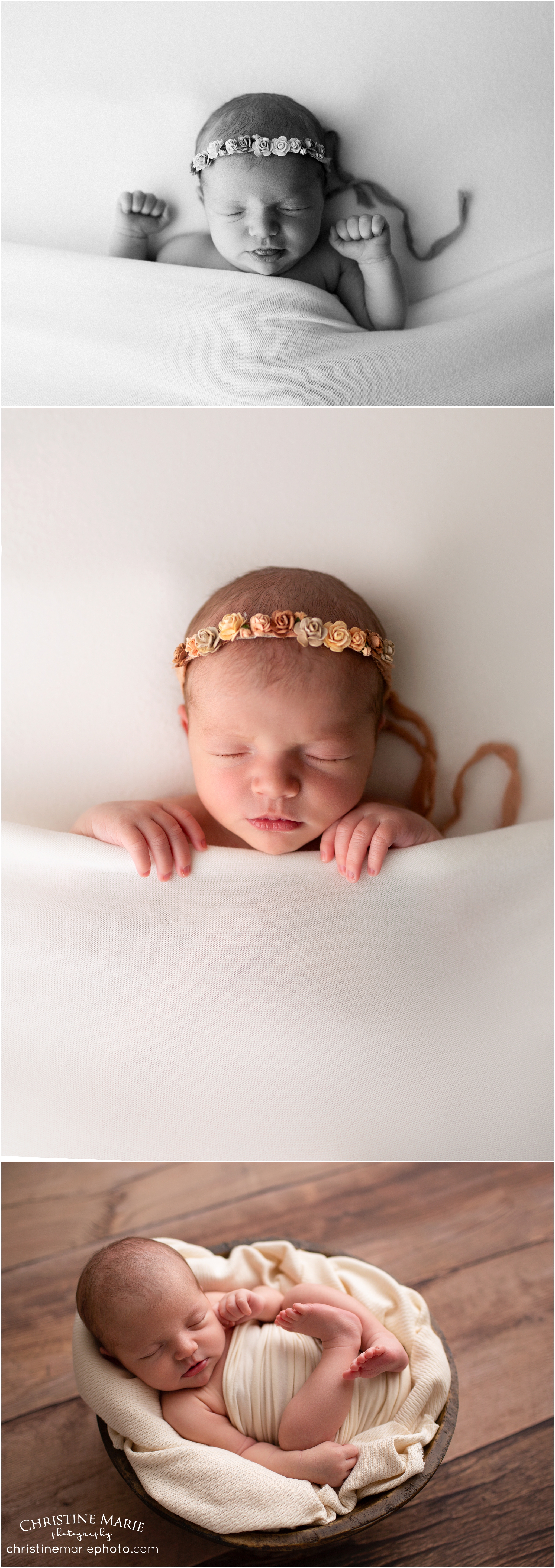 atlanta studio newborn photographer, christine marie photography 