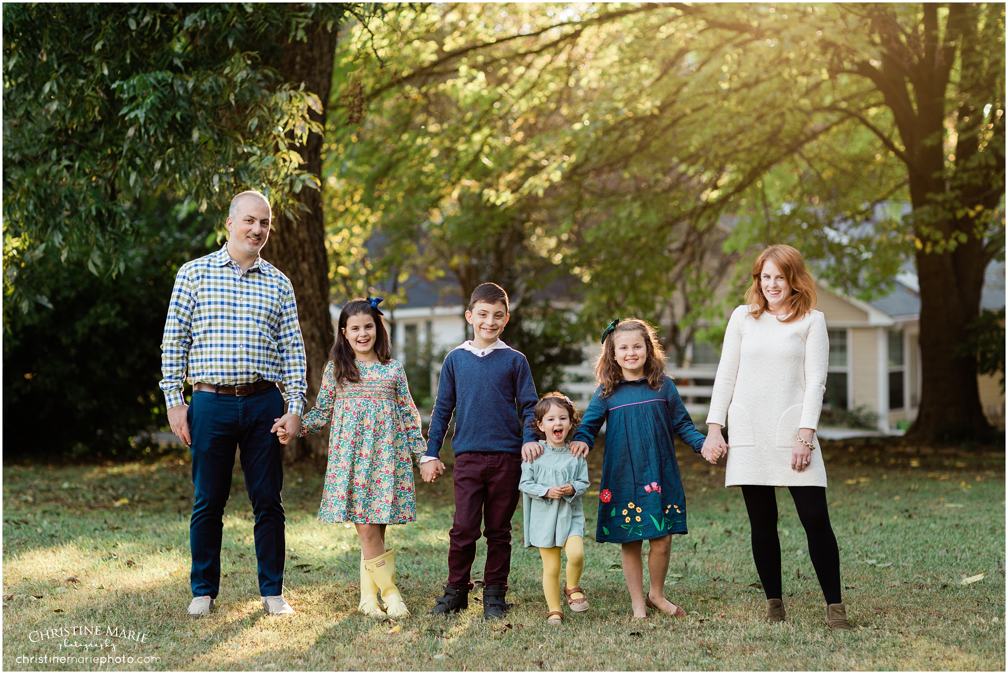 large family photography, atlanta, christine marie photo