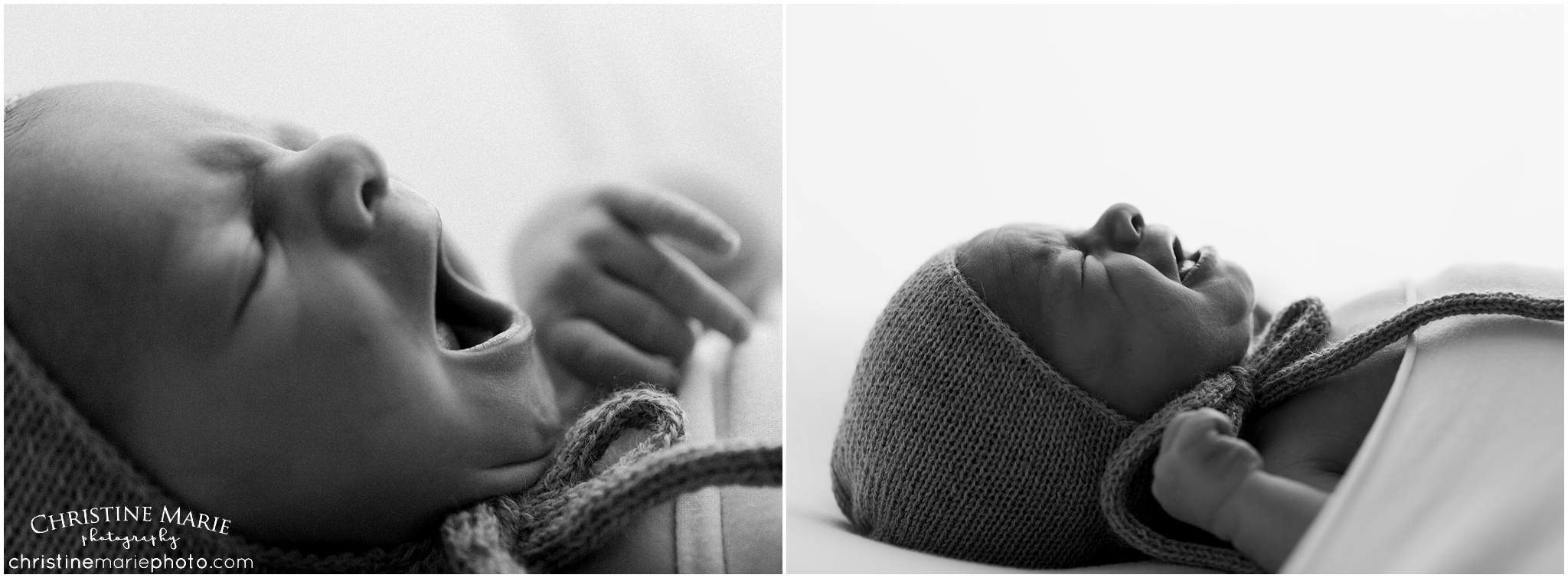 black and white newborn photo, cumming newborn photographer