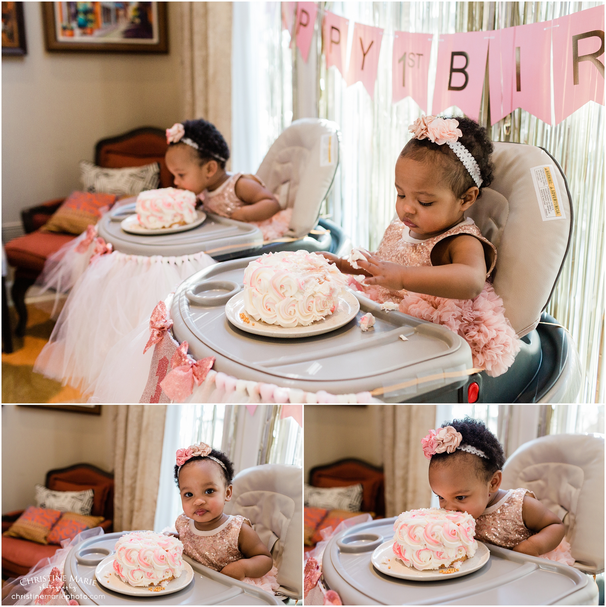 cake smash, atlanta birthday photographer