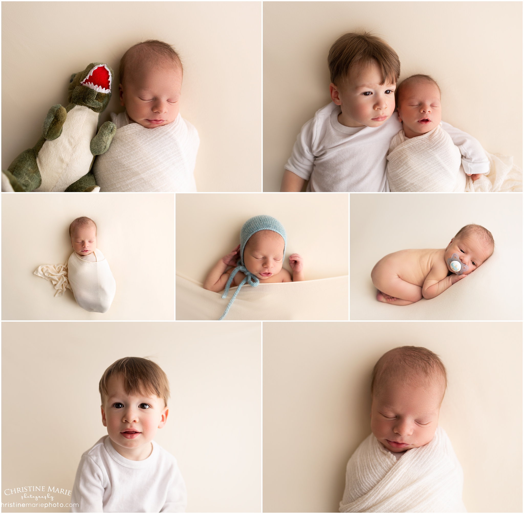 natural newborn session with sibling, christine marie photography 