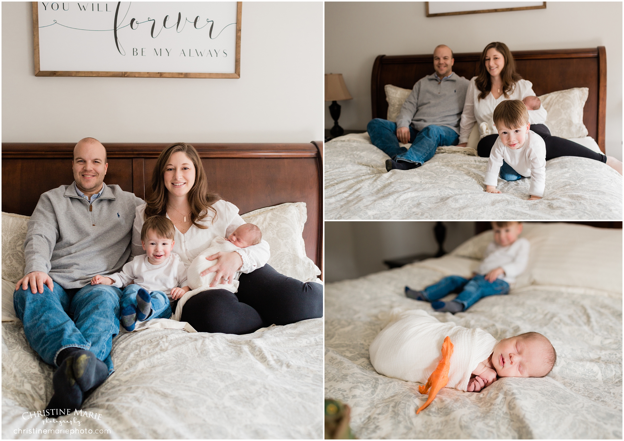 lifestyle newborn photos with family