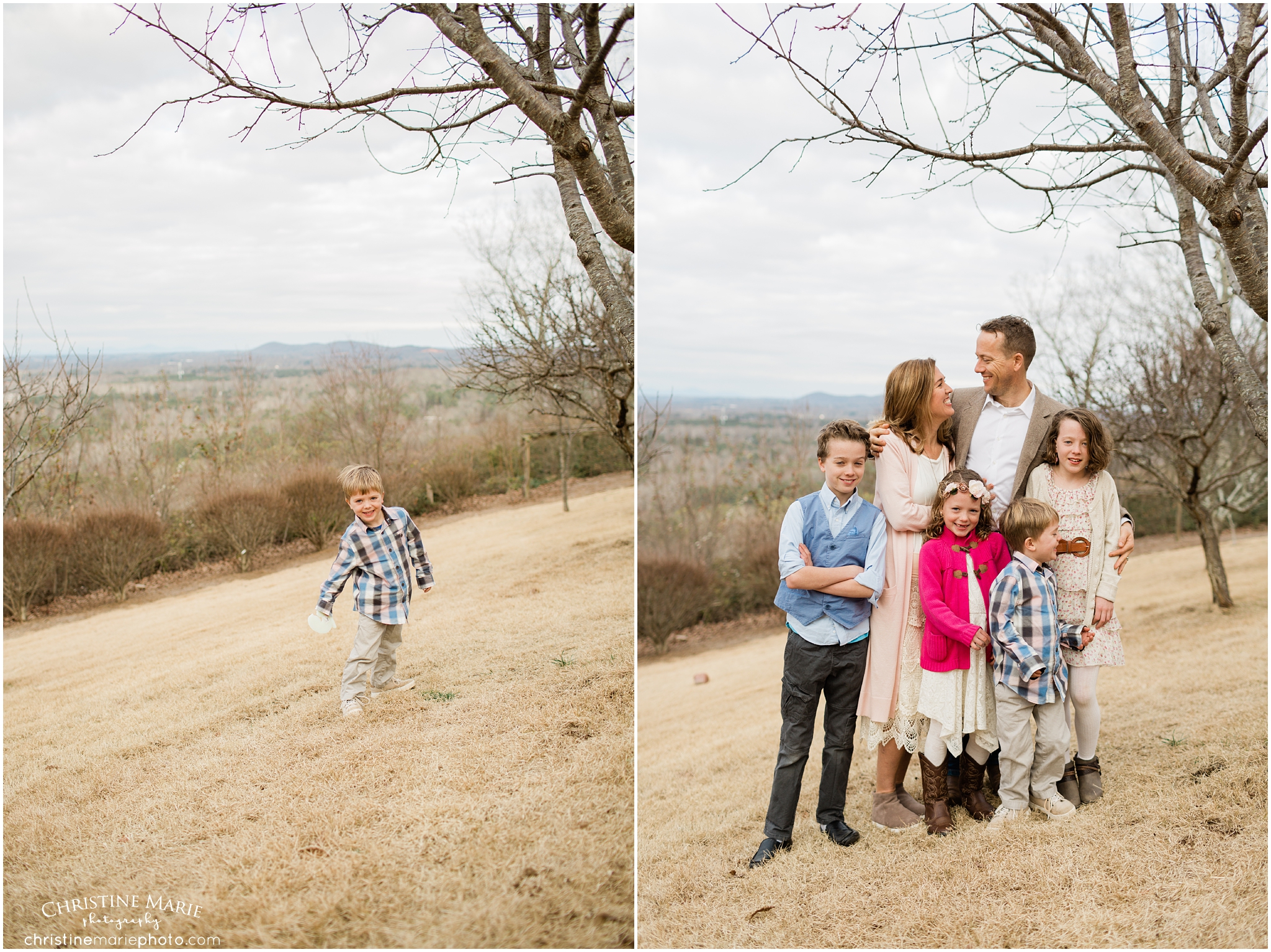 mountain family session, christine marie photography 