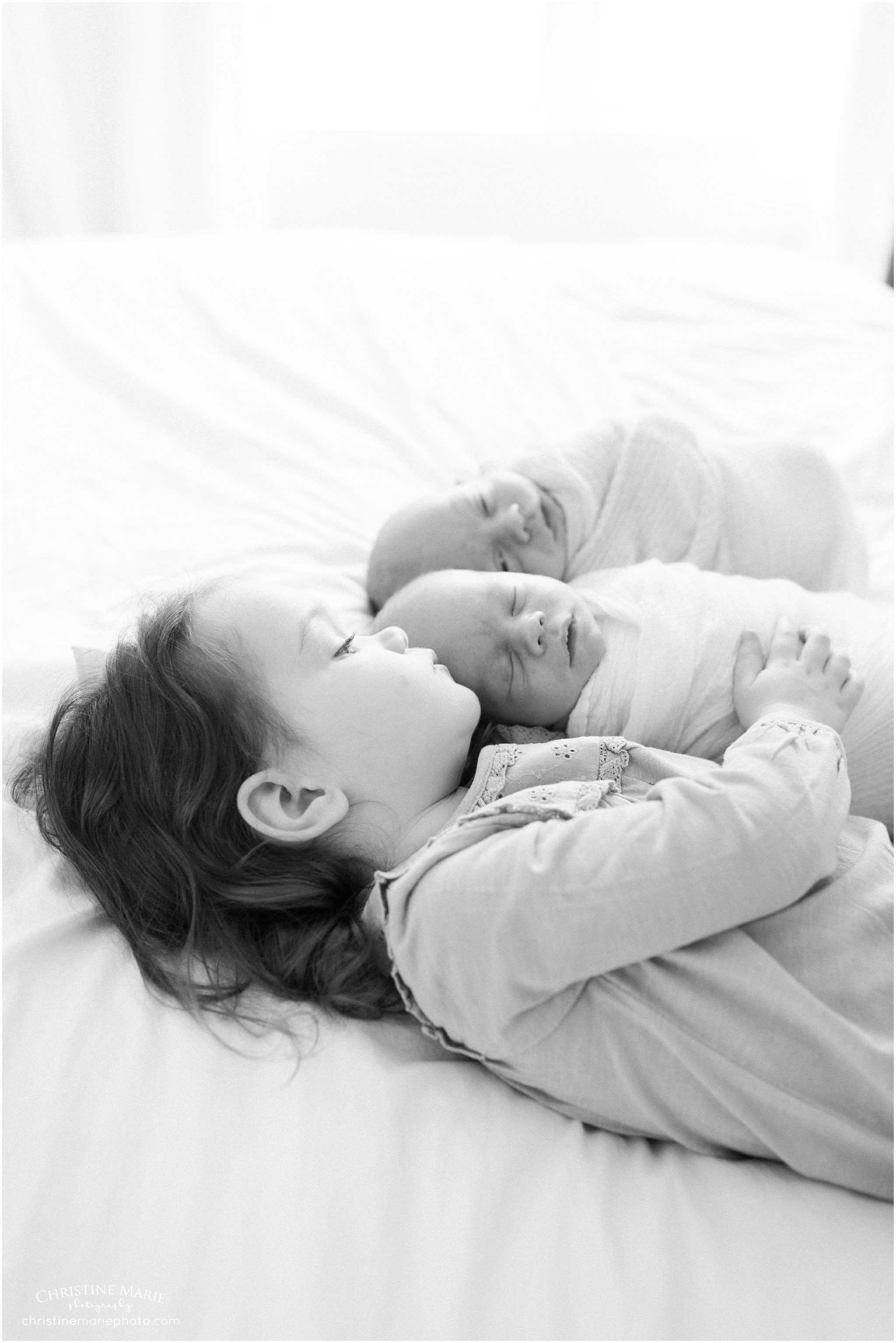 natural twin session, christine marie photography