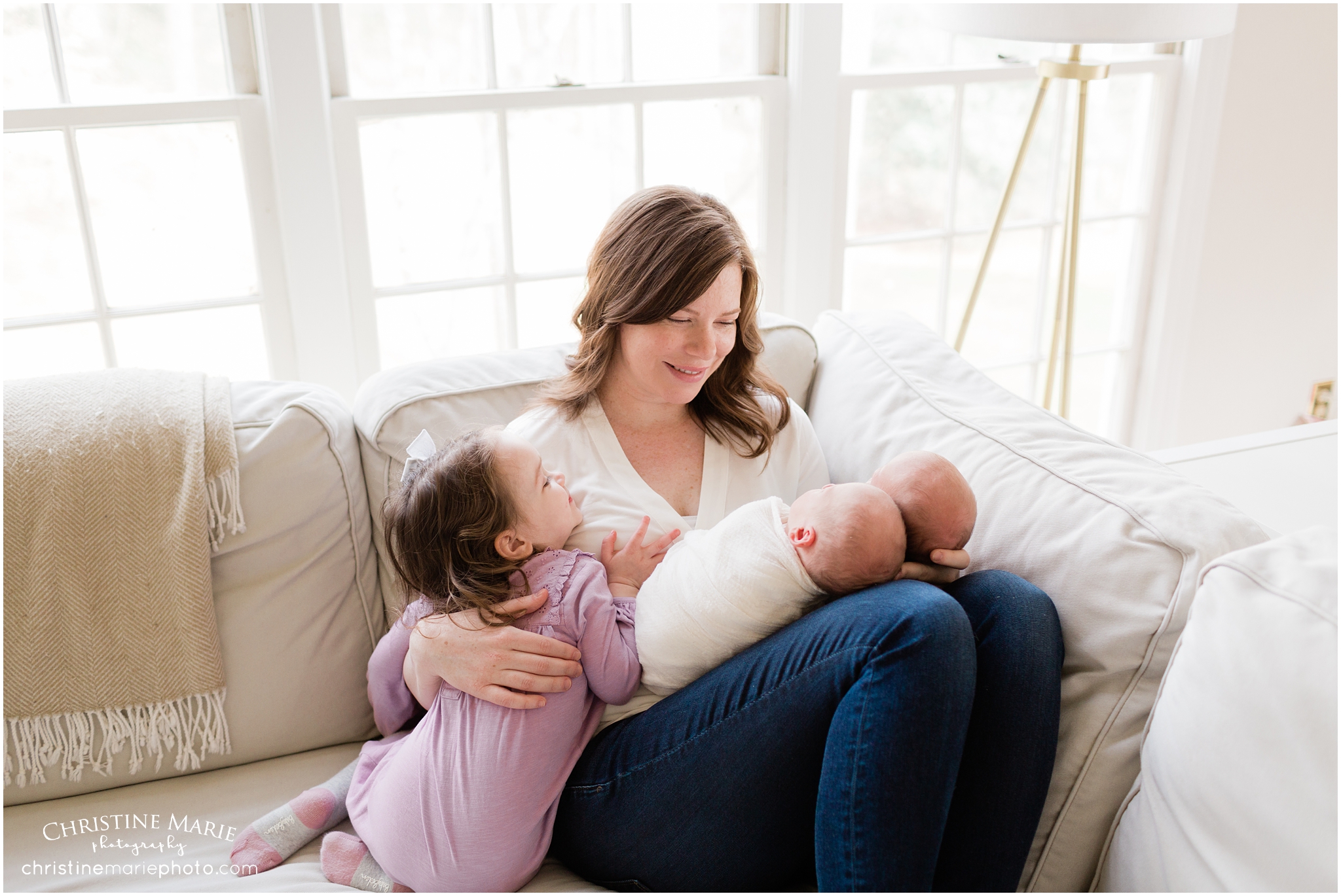 lifestyle newborn photographer christine marie photography