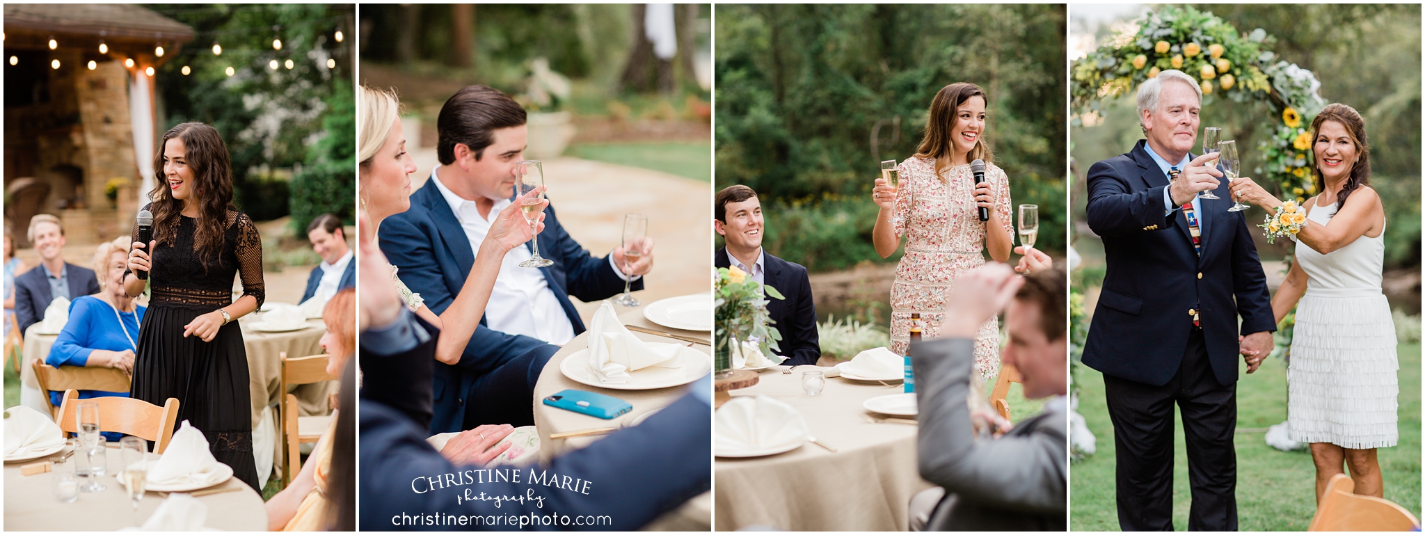 guests giving toasts, atlanta event photographer 