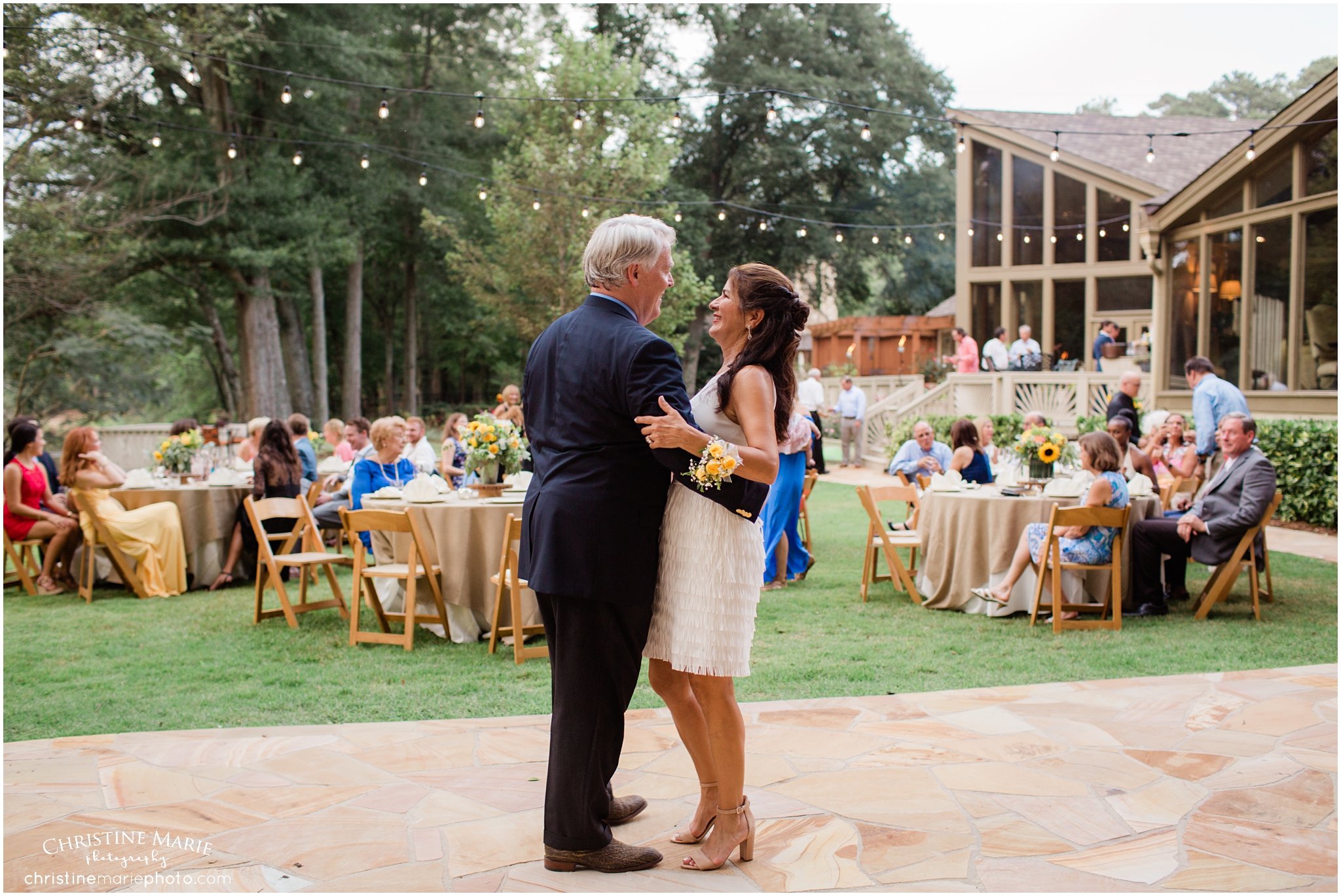 backyard vow renewal by the Chattahoochee 