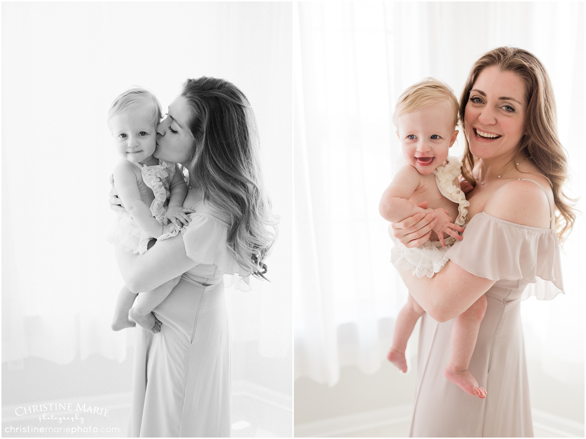 mother and daughter, one year photos 