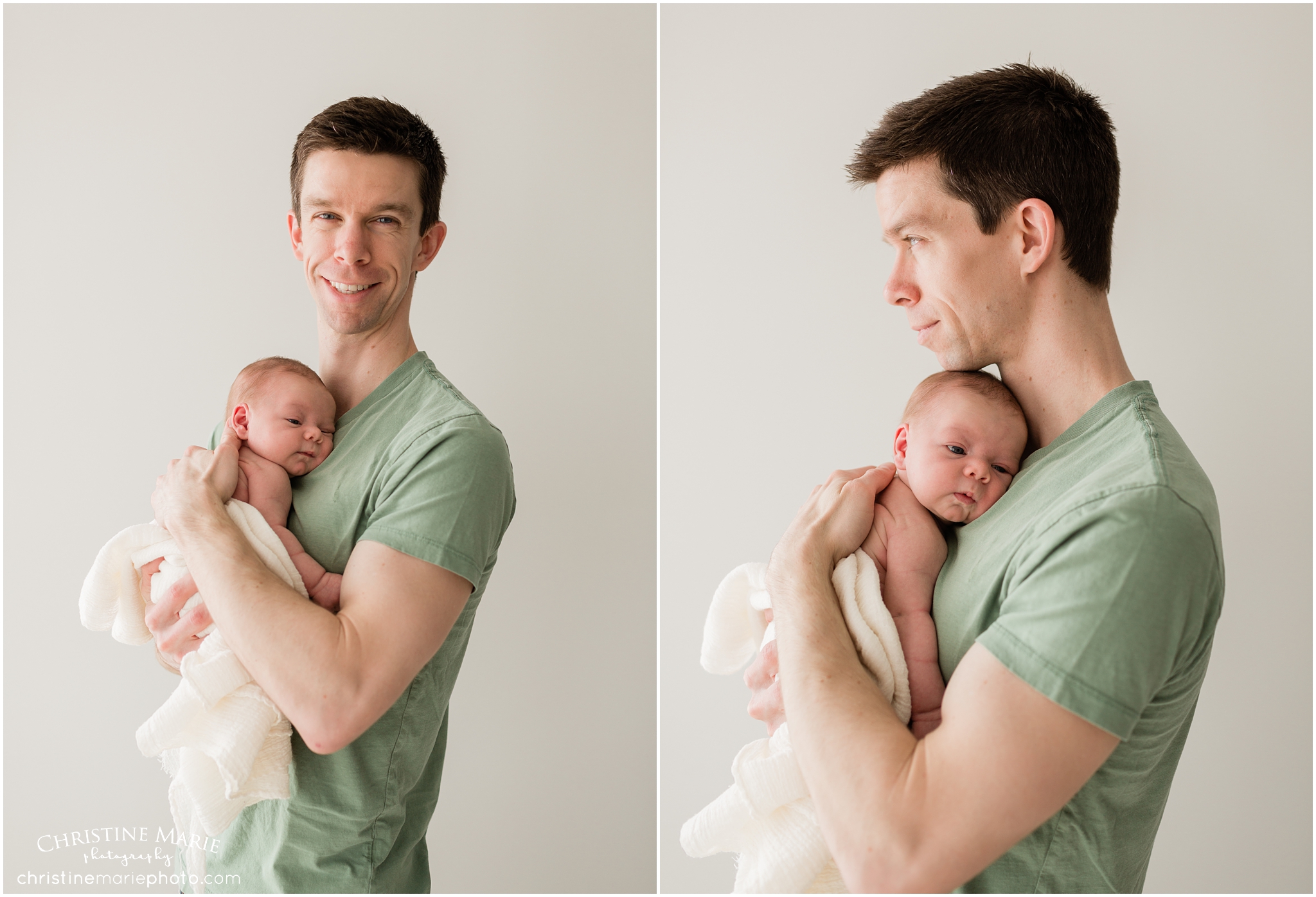 dad and son, cumming newborn photos
