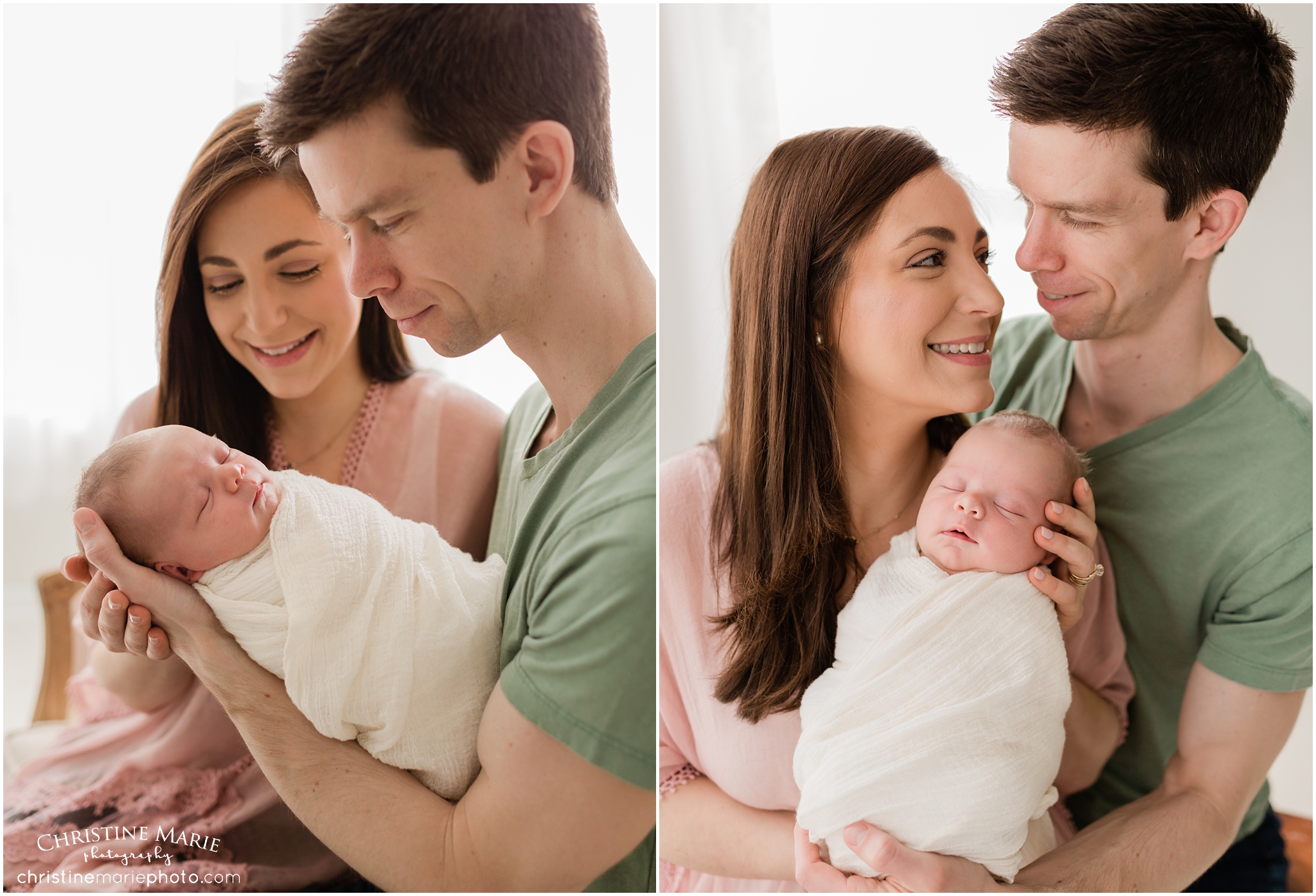 new family of three, cumming newborn photography