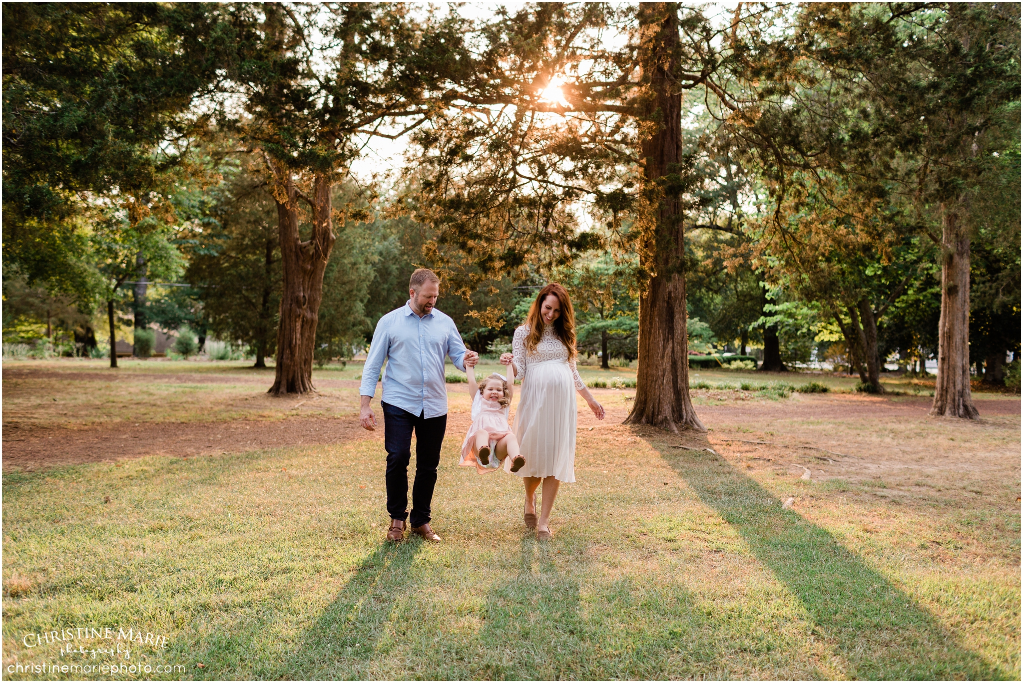 playful sunset family photos