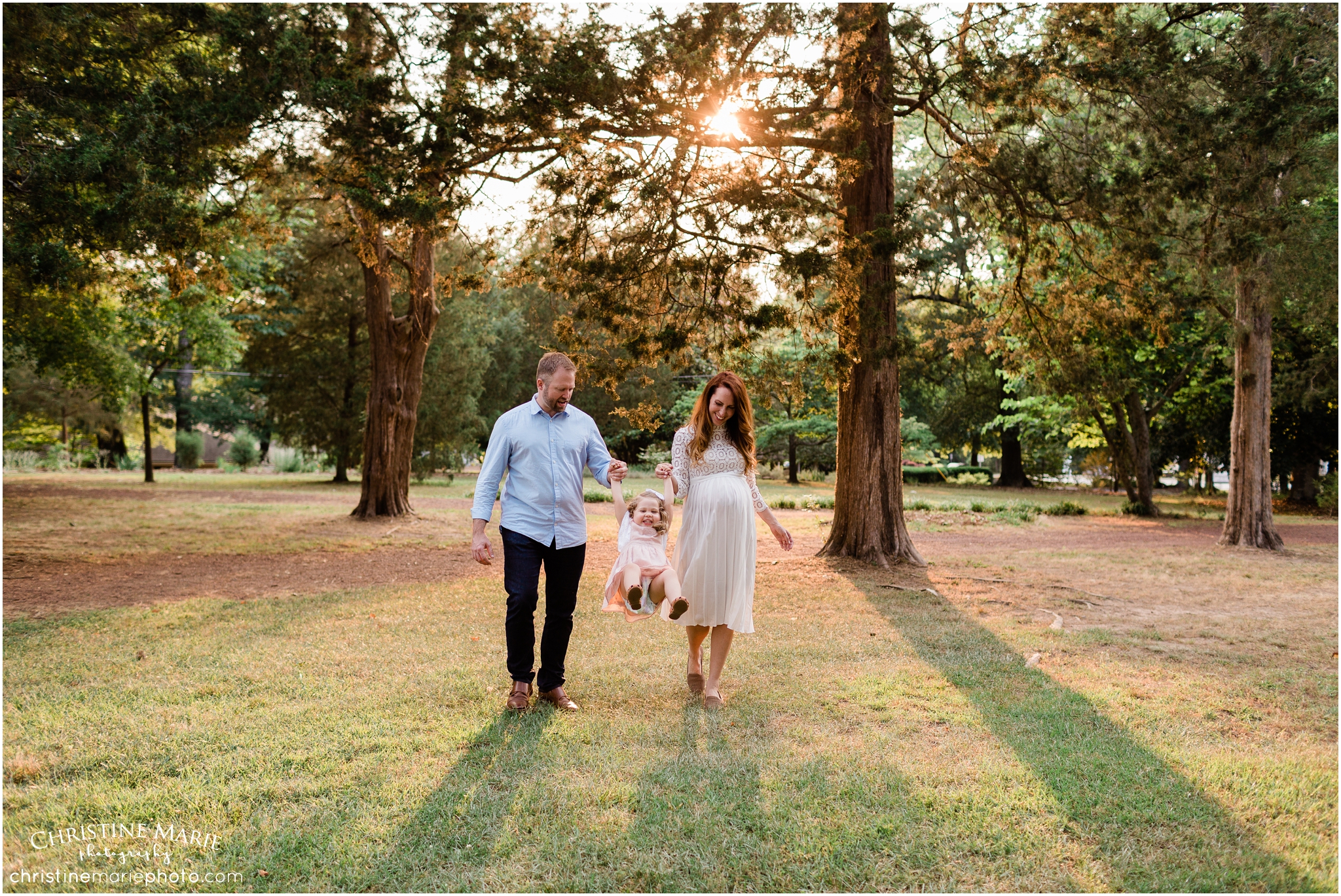 playful sunset family photos